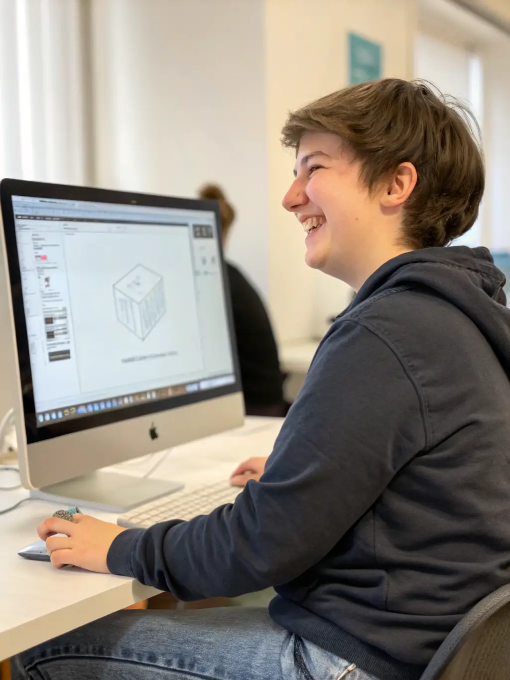 A person selecting a cloud mining plan on a computer screen, showcasing the first step in the process.