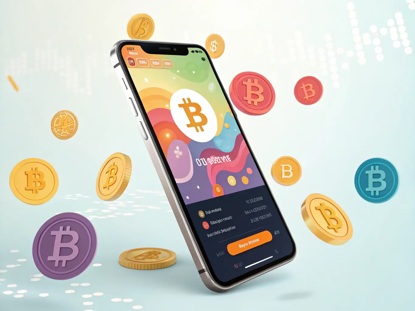 A person happily using a mobile app to monitor their Bitcoin mining progress, showcasing the ease of use and accessibility of Cloud Mining's platform.